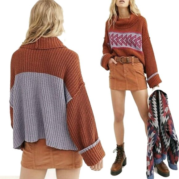 Free People Greater Than Sweater Cowl Neck Sweater - Picture 2 of 13